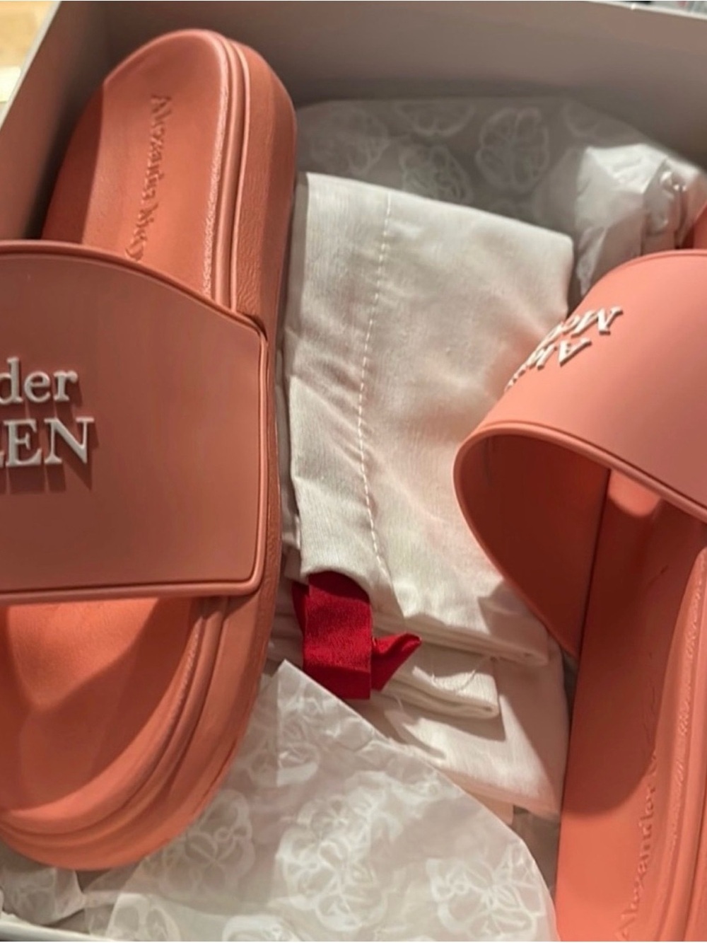 Alexander McQueen Slides with Dust Bag & Box